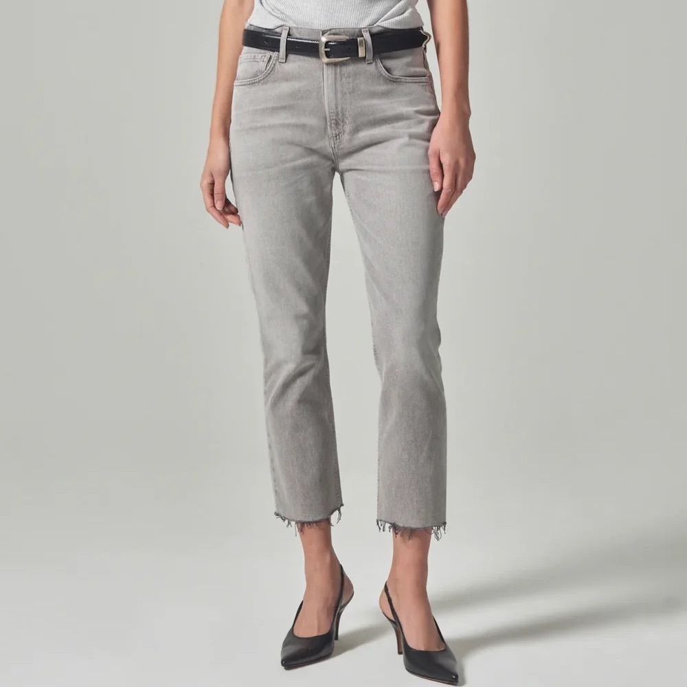 NWT Citizens of Humanity Isola Straight Crop Quartz Grey